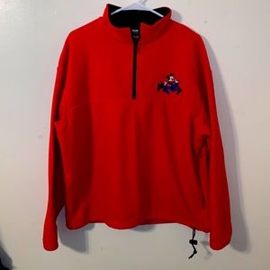 Mickey Mouse fleece pull over. Size large